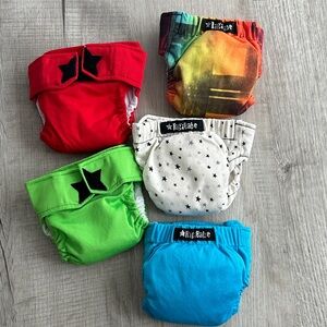 Ragababe Newborn all-in-one Velcro reusable / cloth diapers (5)